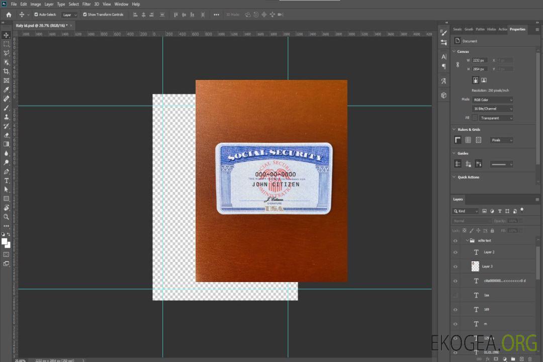 USA SSN photolook fond marron DEVANT template USA SSN photolook fond marron DEVANT template